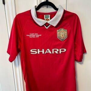 Manchester United 1999 Champions League home jersey. Official Remake